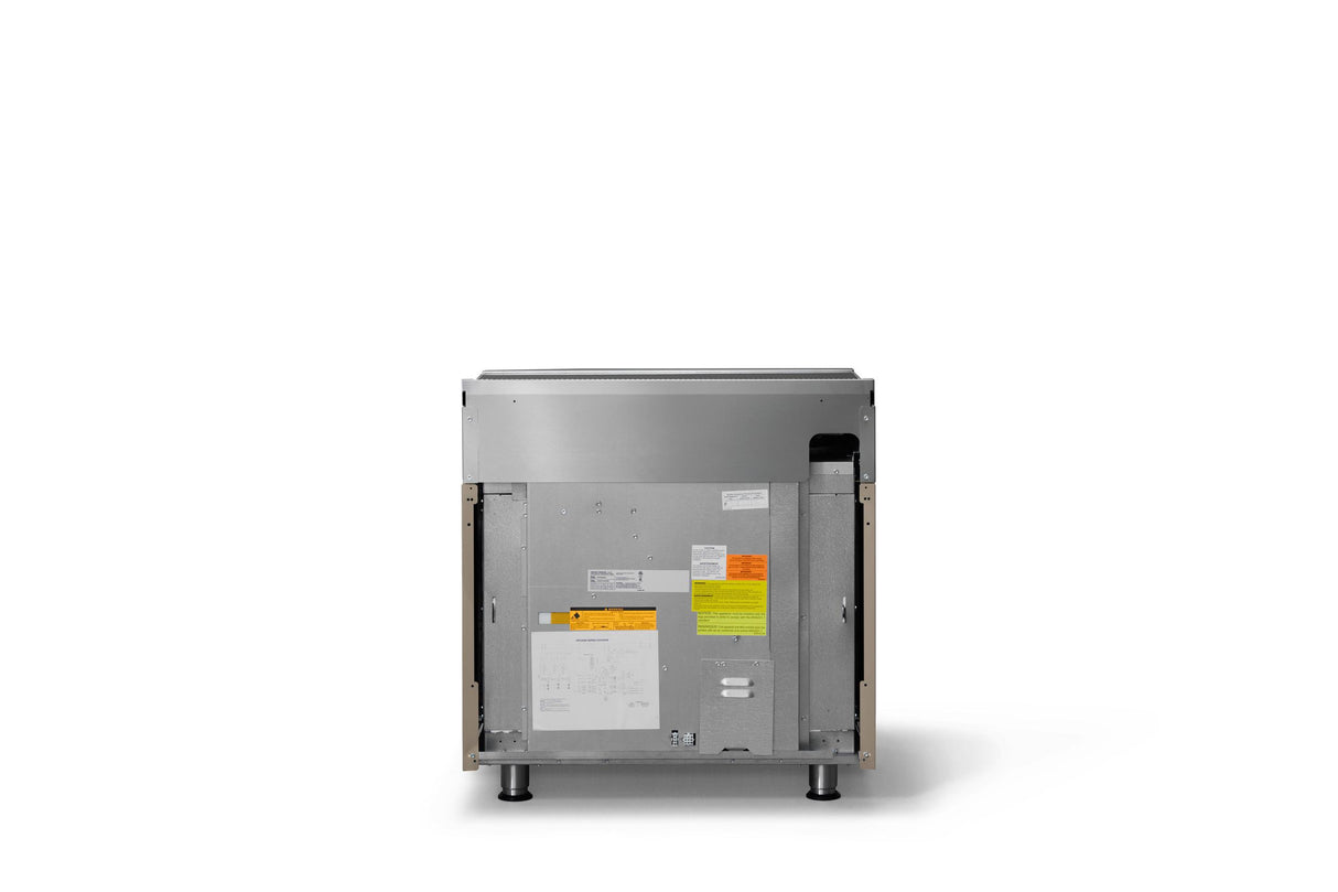 36"W. Induction Range (Finish: Nantucket, Trim: Polished Chrome)