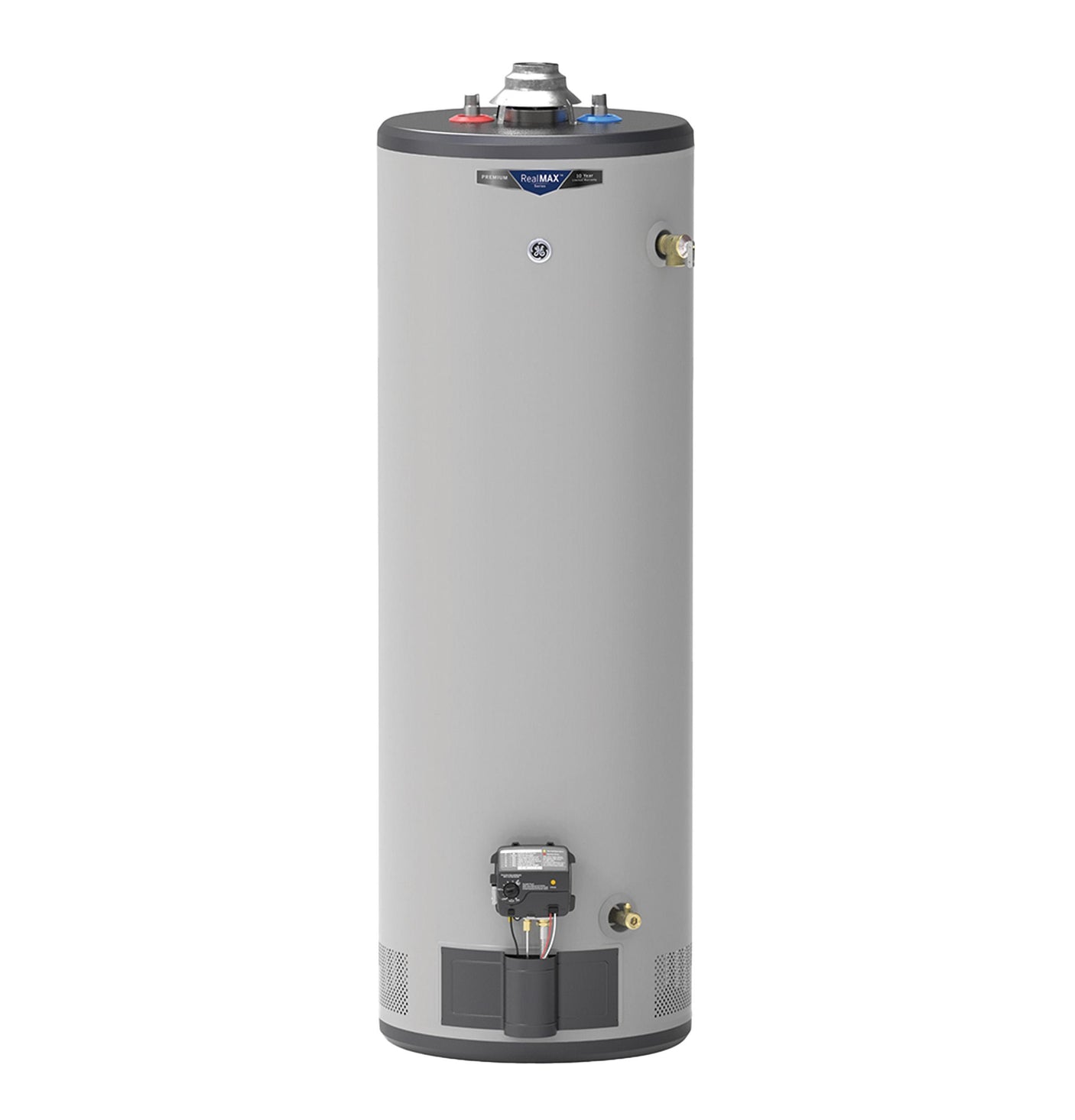 GE RealMAX Premium 40-Gallon Tall Natural Gas Atmospheric Water Heater