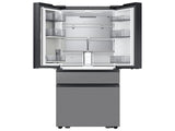 Bespoke 23 cu. ft. Counter Depth 4-Door French Door Refrigerator with AI Home & AI Vision Inside™ in Charcoal Glass and Stainless Steel