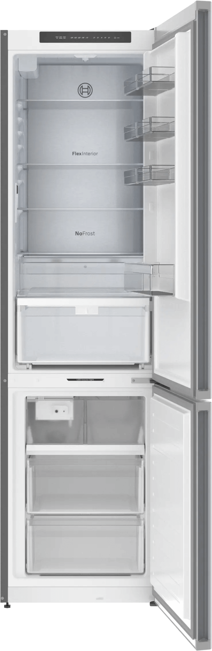800 Series Freestanding Bottom Freezer Refrigerator 24" Stainless steel (with anti-fingerprint), Total No Frost