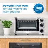 Danby 0.4 cu. ft./12L 4 Slice Countertop Toaster Oven in Stainless Steel