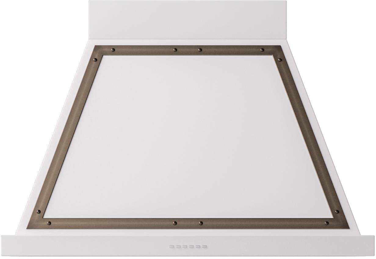ILVE UANB36WHB Nostalgie 36" Hood in White with Bronze trim