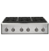 Café™ 36" Brushed Black Handle & Knob Set for Pro Range and Rangetop