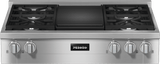 KMR 1135-3 G GR EDST/CLST - 36-inch Range Top with 4 burners and grill for flexibility and high performance