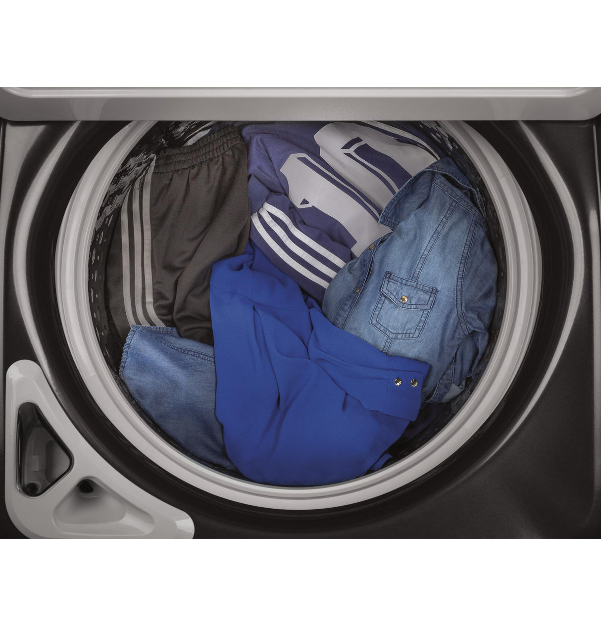 GE® 5.0 cu. ft. Capacity Smart Washer with Stainless Steel Basket