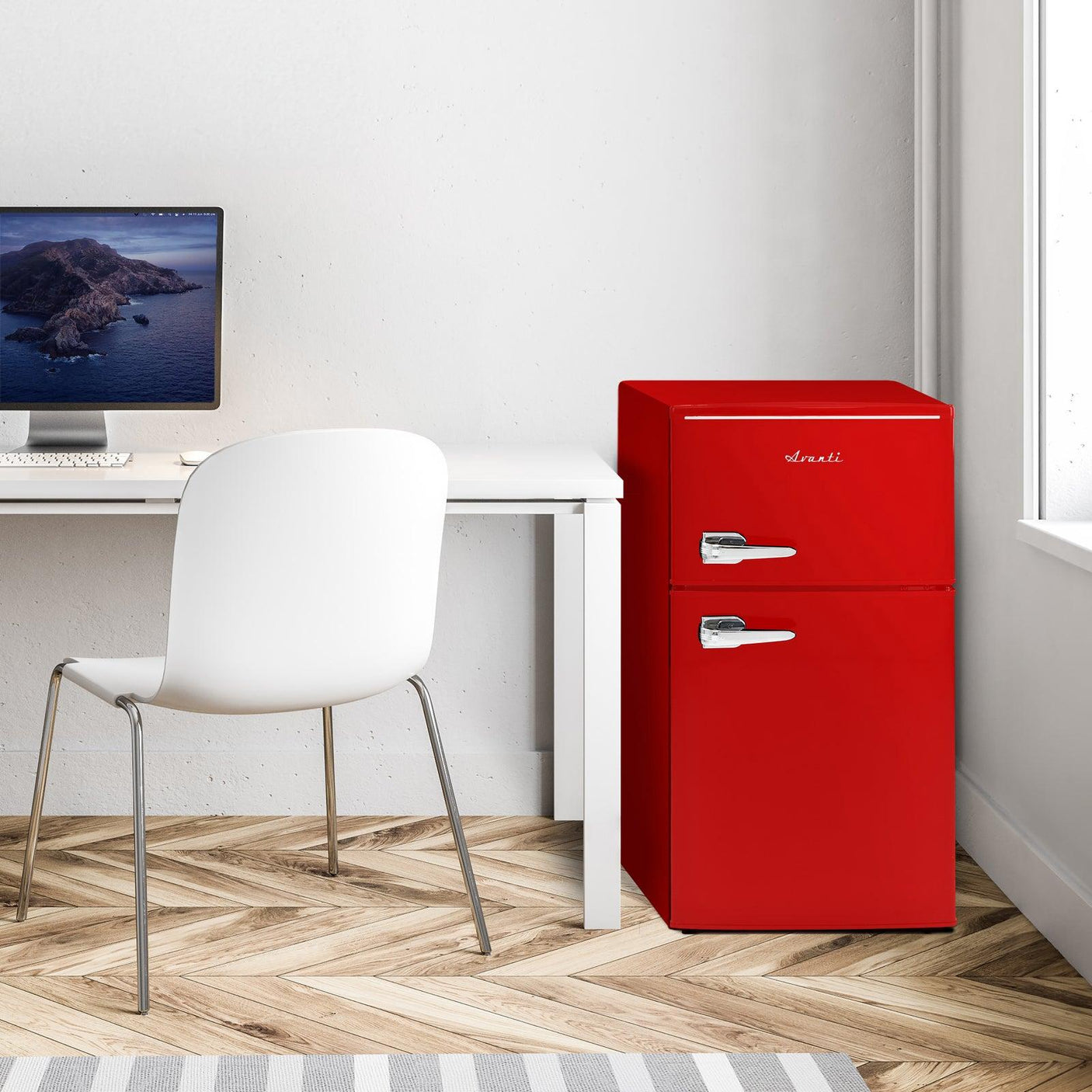 Avanti 3.1 Cu. Ft. Retro Compact Refrigerator - Red