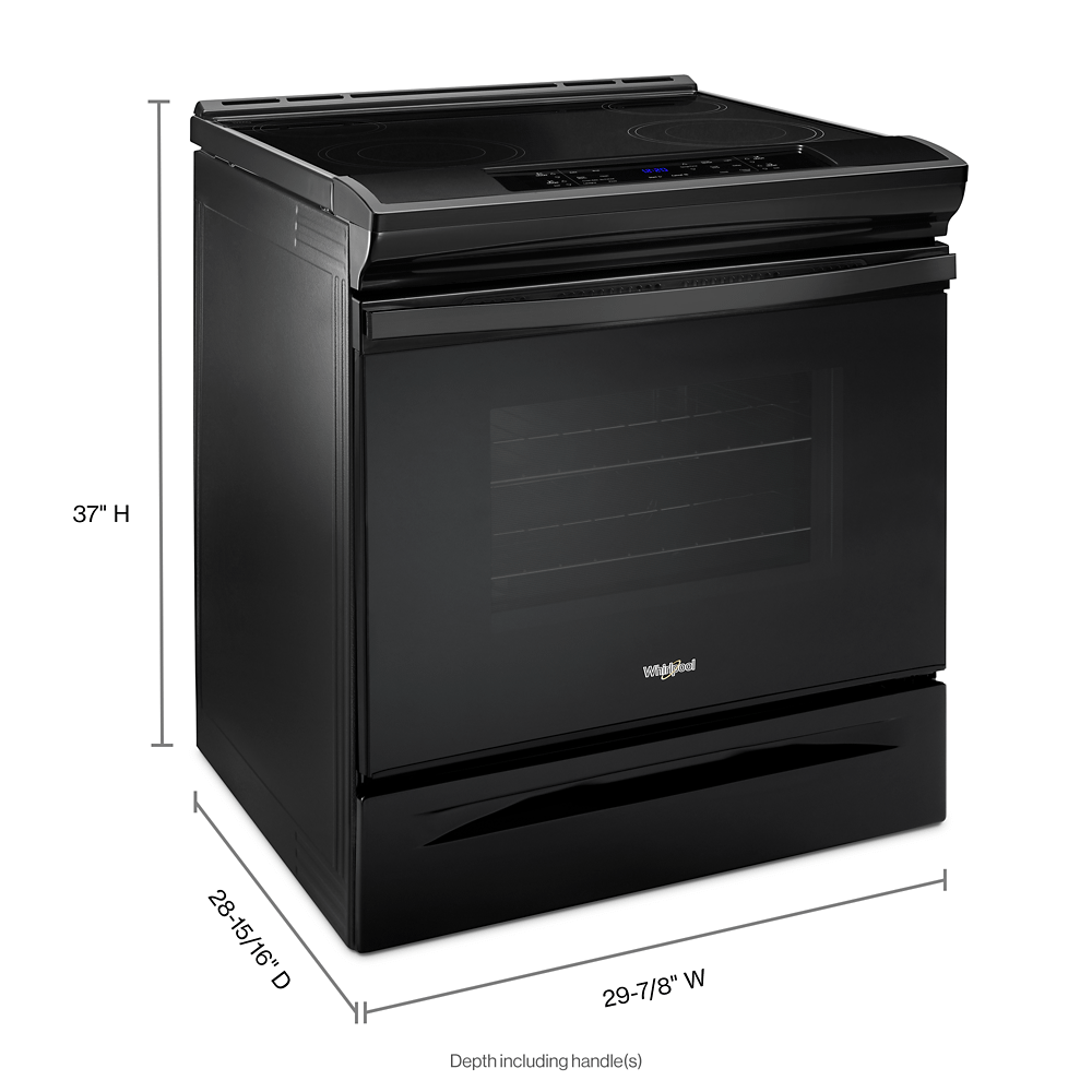 4.8 cu. ft. Guided Electric Front Control Range With The Easy-Wipe Ceramic Glass Cooktop