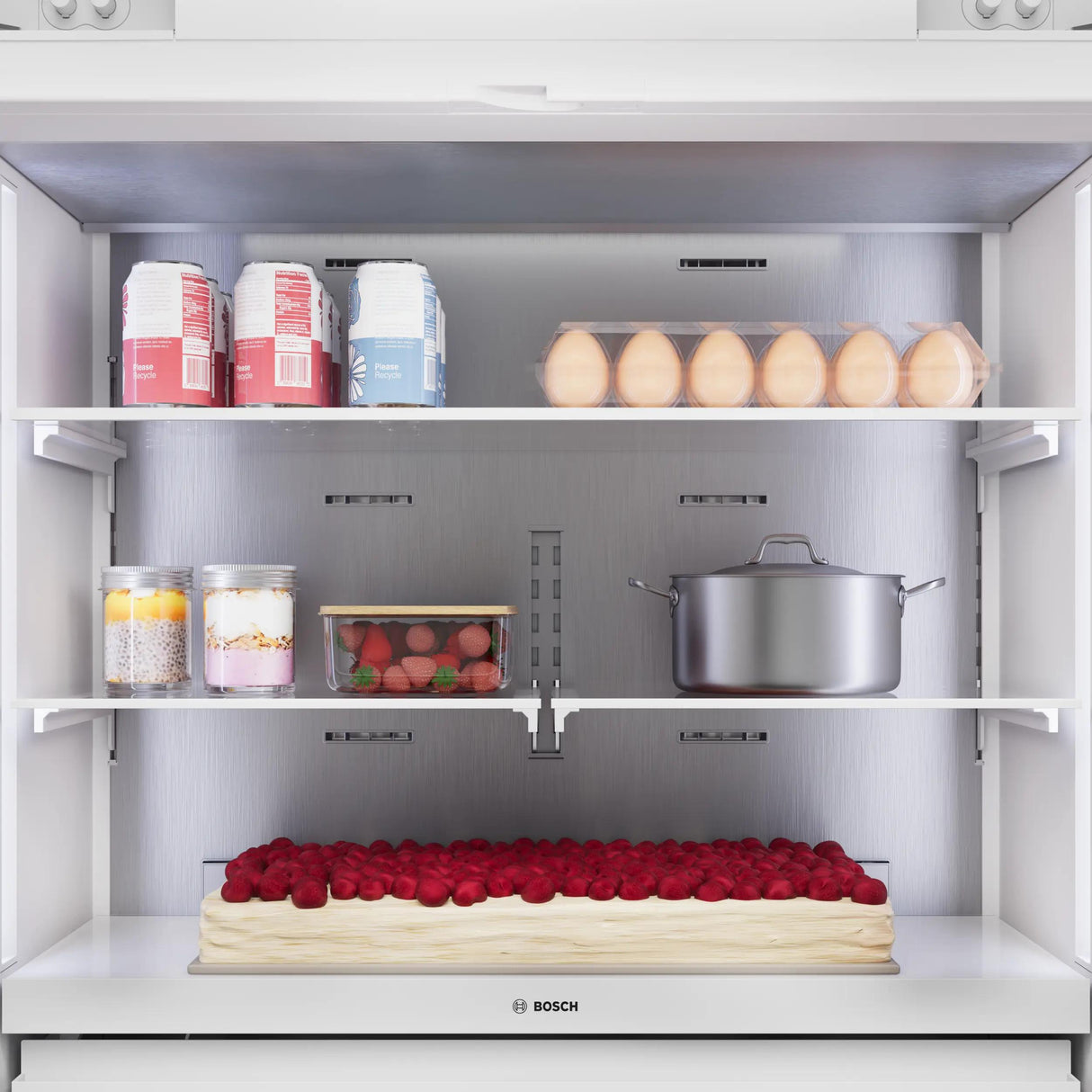 Benchmark™ Built-in Bottom Freezer Refrigerator 36'' Softclose® Flat Hinge