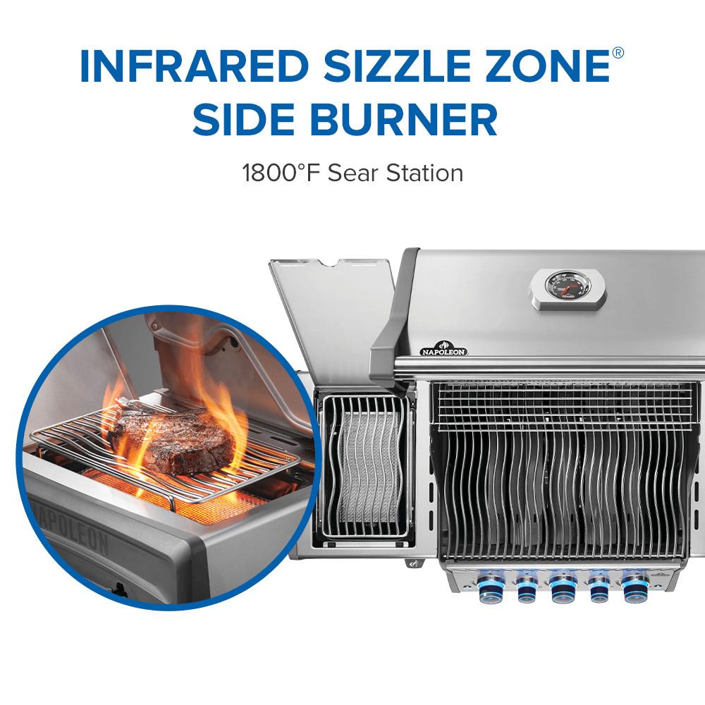 Rogue PRO-S 425 RSIB with Infrared Side and Rear Burner , Propane, Stainless Steel