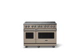 48"W. Induction Range (Finish: Nantucket, Trim: Polished Chrome)