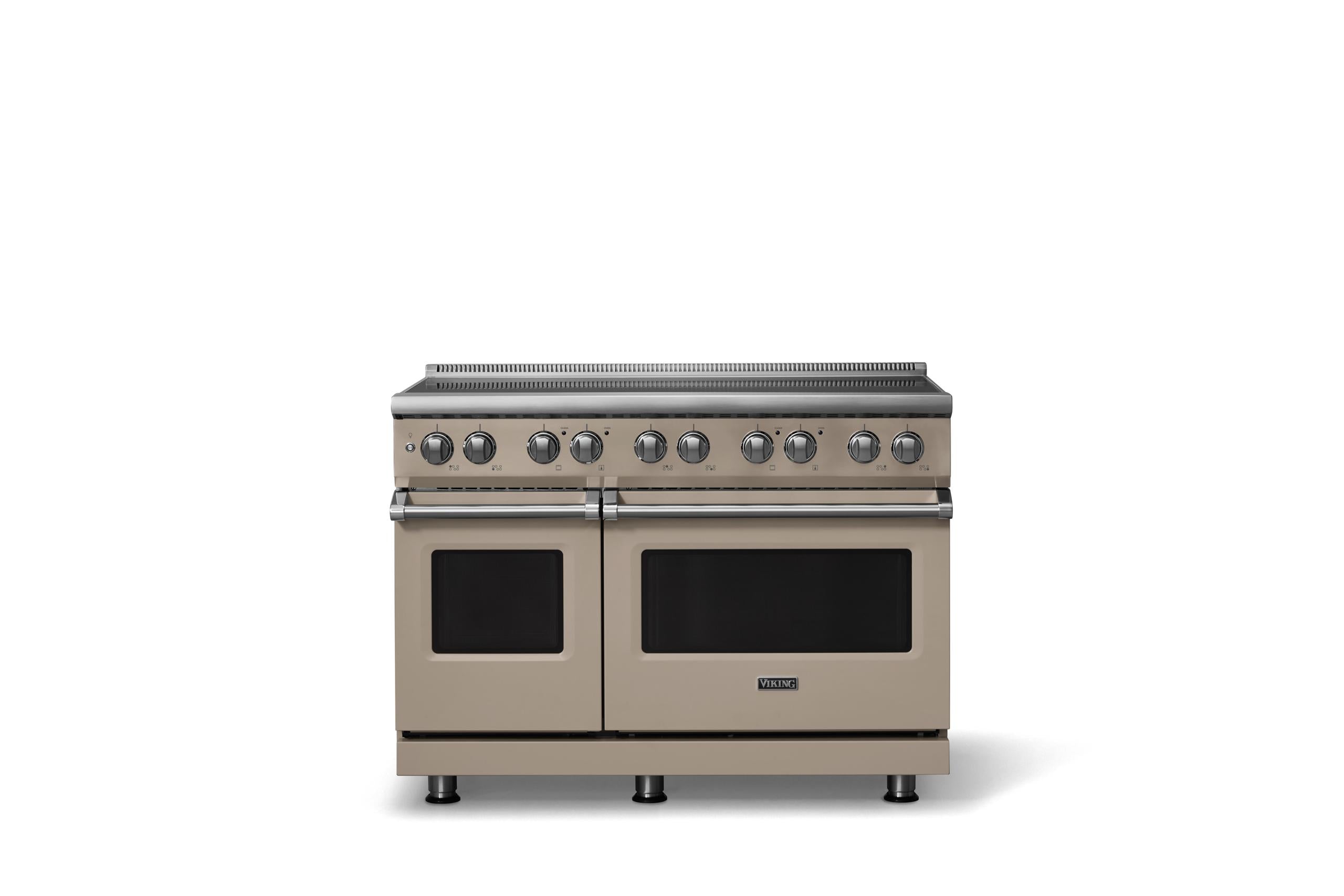 48"W. Induction Range (Finish: Nantucket, Trim: Polished Chrome)