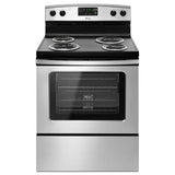 Amana® 30-inch Amana® Electric Range with Self Clean - Black-on-Stainless