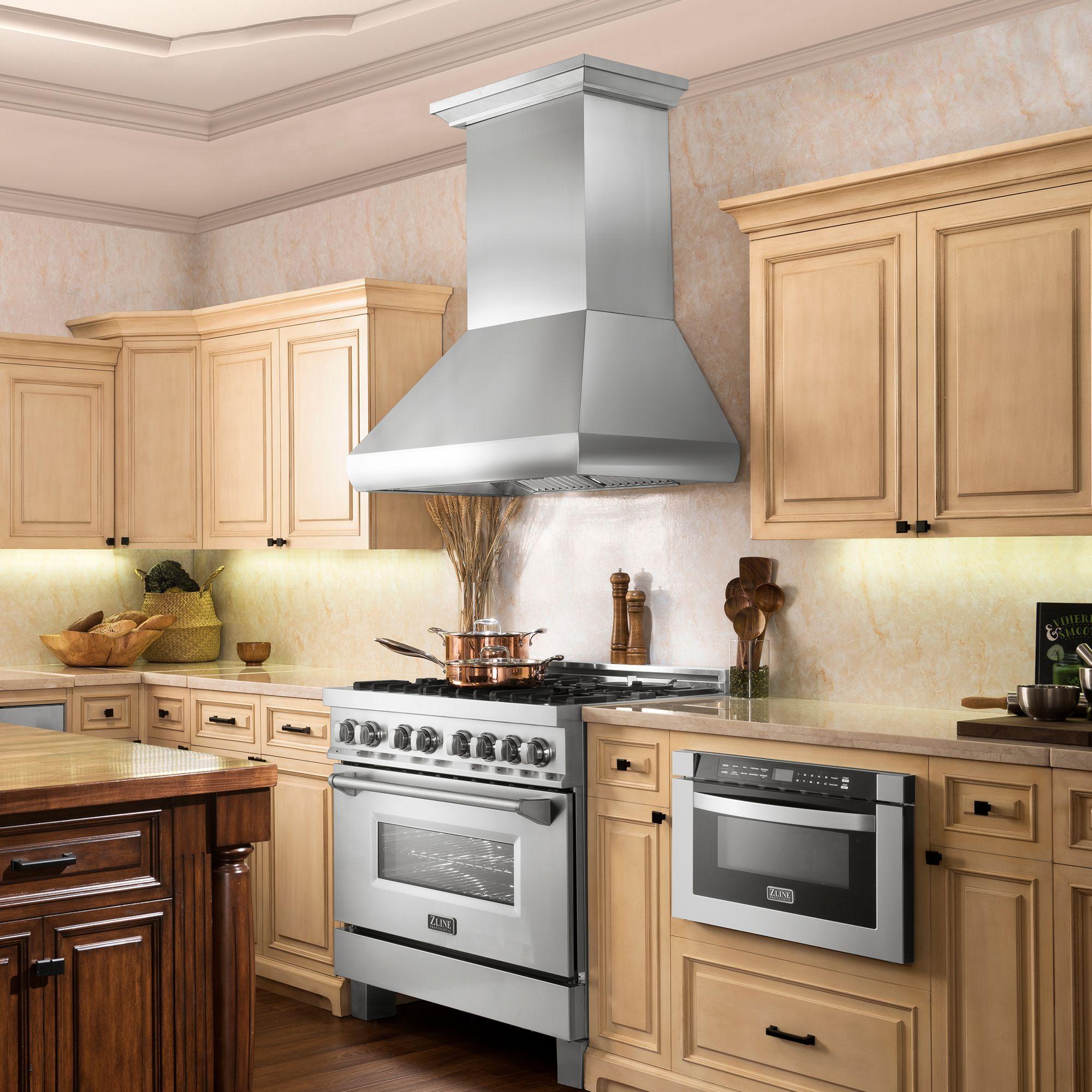 ZLINE 30 in. Professional Wall Mount Range Hood Stainless Steel 687 30