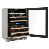 24 Inch Dual Zone Indoor/outdoor Wine Cooler, 46 Wine Bottle Capacity