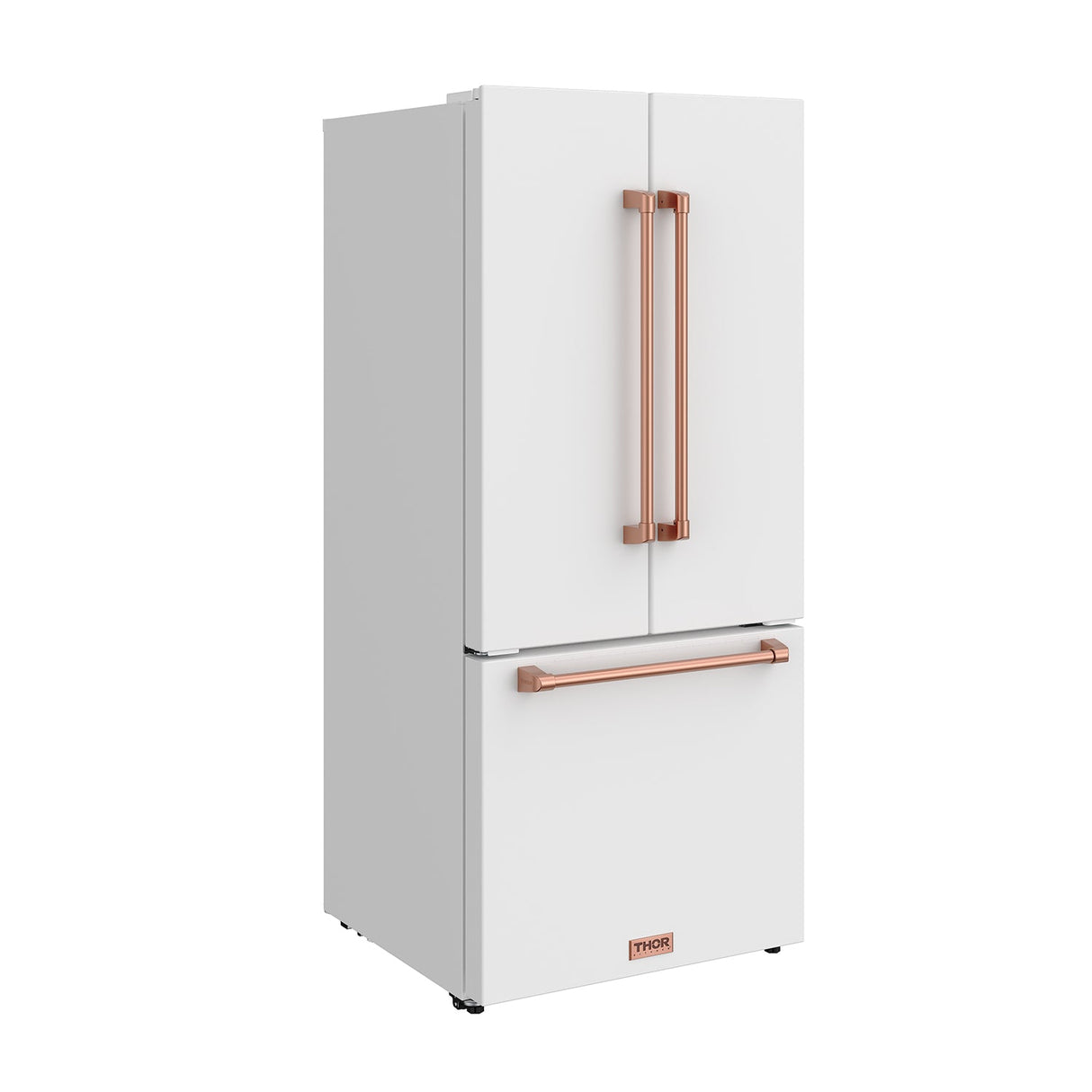 30 Inch French Door Counter Depth Refrigerator With Ice Maker - White/rose Gold  Gordon Ramsay Series