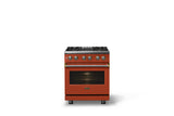 30"W. Dual Fuel Range (Finish: Spiced Cider, Trim: Polished Chrome, Fuel: Propane)