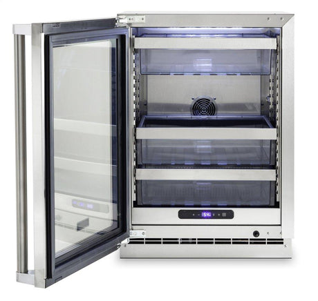 24"W. Stainless Steel Interior Undercounter Refrigeration - VURE