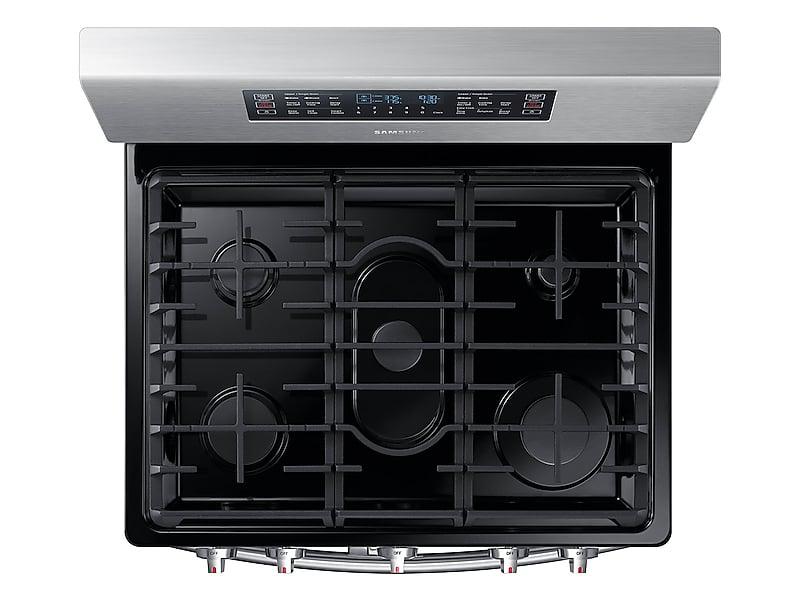 5.8 cu ft. Smart Freestanding Gas Range with Flex Duo™ & Dual Door in Stainless Steel