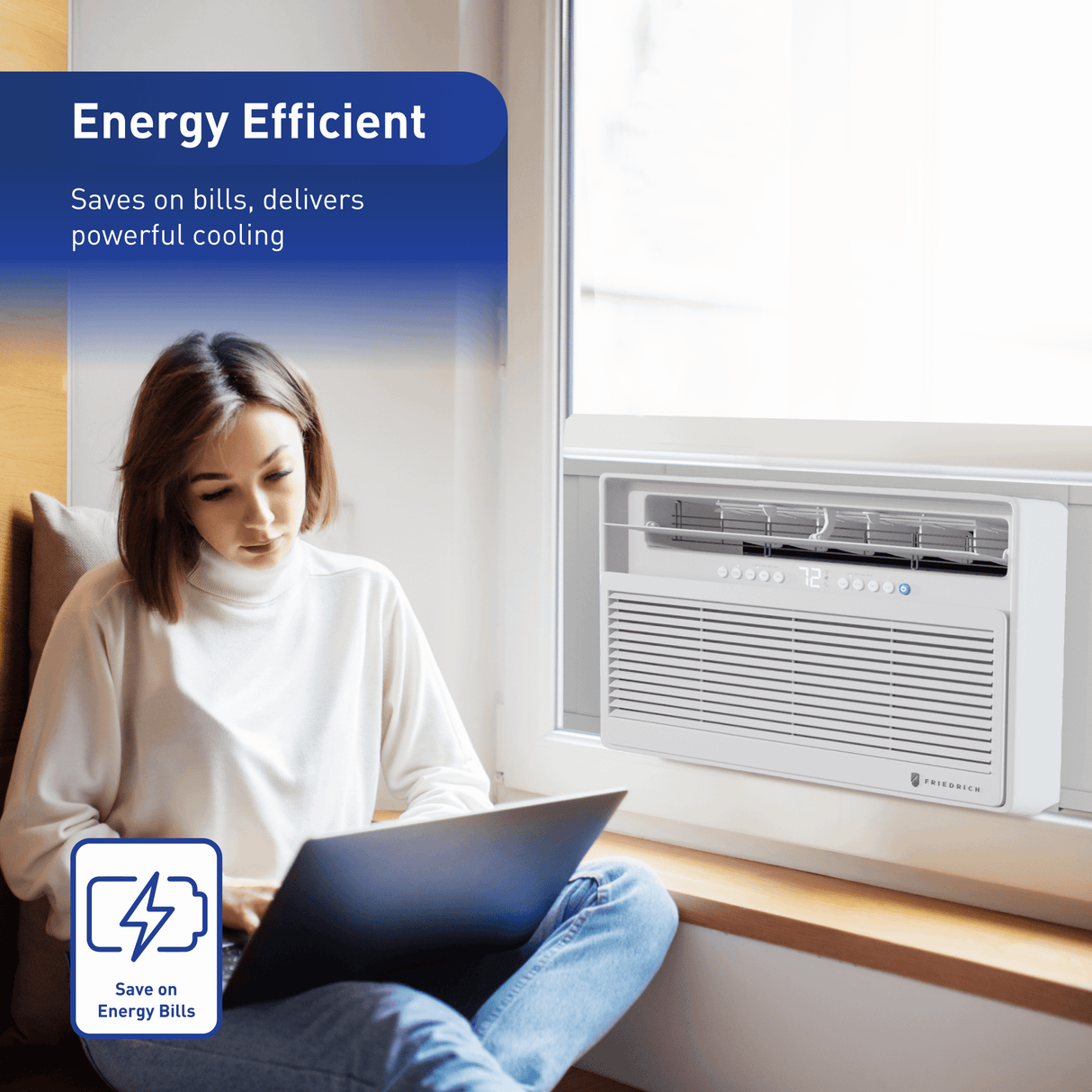 Friedrich Chill Premier 10,000 BTU 115V Smart Window Air Conditioner - Cool Only