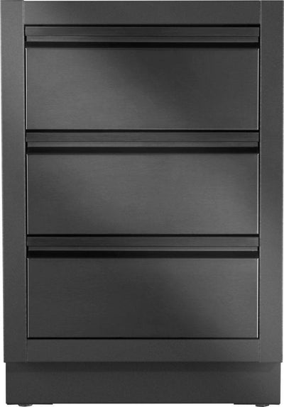 OASIS Three Drawer Cabinet, Matte/Matt Black