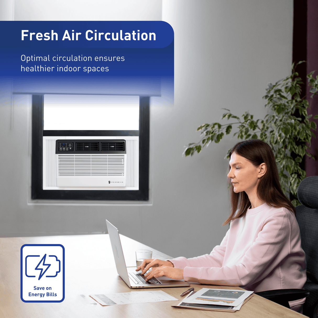 Friedrich Chill Premier 10,000 BTU 115V Smart Window Air Conditioner - Cool Only