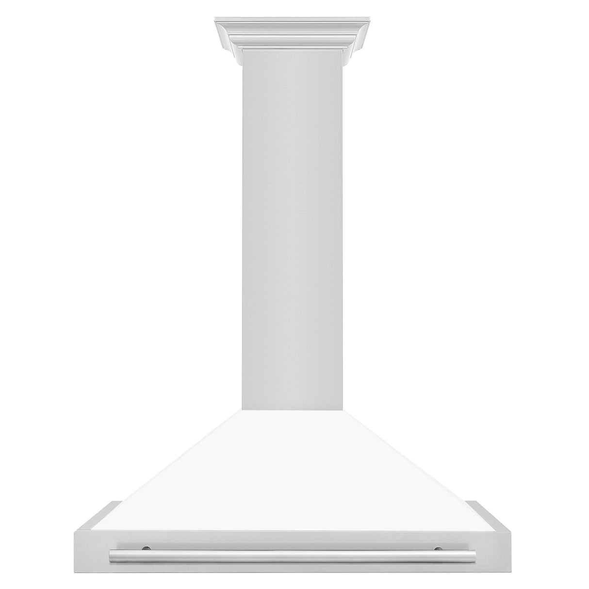 ZLINE 48 in. Convertible Stainless Steel Range Hood with Stainless Steel Handle (KB4STX-48) [Color: White Matte]