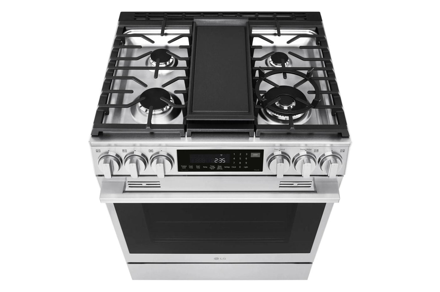 6.3 cu ft. Smart Gas Slide-In Range with InstaView®, ProBake Convection®, and Air Fry