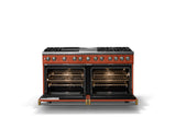 60"W.Dual Fuel Range (Finish: Spiced Cider, Trim: Polished Chrome, Fuel: Propane)