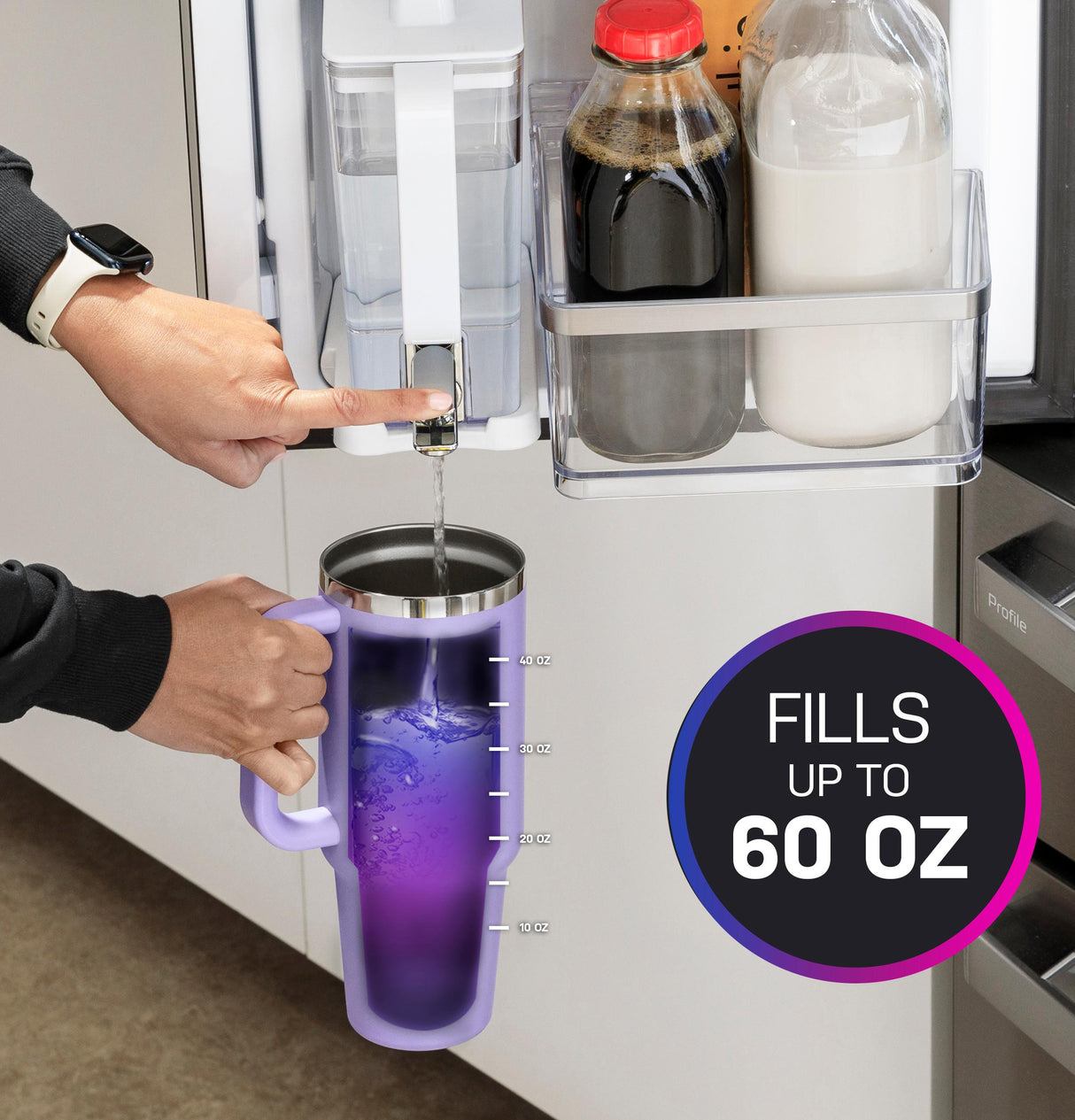 GE Profile™ ENERGY STAR® 23.2 Cu. Ft. Smart Counter-Depth Fingerprint Resistant 4-Door French-Door Refrigerator