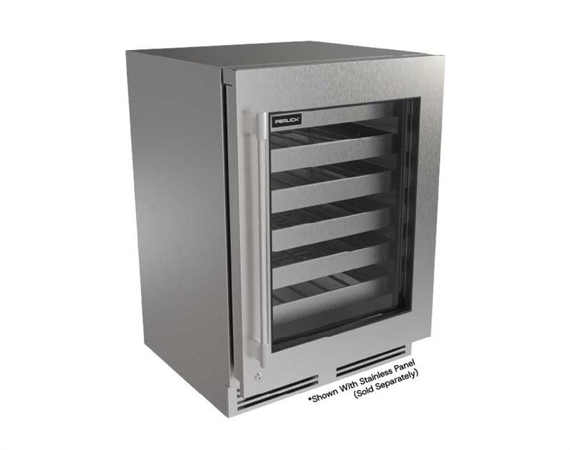 G5 Luxe 24" Premium Glass Door Wine Reserve - Factory Right (Adjustable) Hinge - Indoor/Outdoor Rated