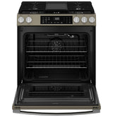GE® 30" Slide-In Front-Control Convection Gas Range with No Preheat Air Fry and EasyWash™ Oven Tray