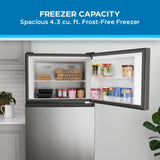Avanti Frost-Free Apartment Size Garage Ready Refrigerator, 18.0 cu. ft. Capacity, in Stainless Steel (AVFF18DLJ0SS)