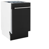 ZLINE 18" Tallac Series 3rd Rack Top Control Dishwasher with Traditional Handle, 51dBa [Color: Black Matte]