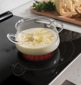Café™ 30" Smart Slide-In, Front-Control, Radiant and Convection Range in Platinum Glass