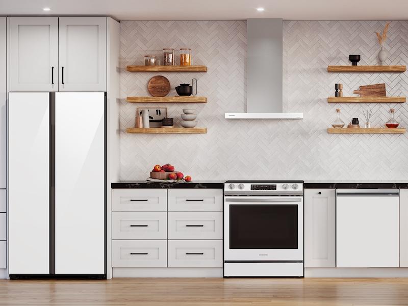 30" Bespoke Smart Wall Mount Hood in Clean White