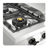 ILVE UHCP48FNSSB Nostalgie II 48 inch Built-In Gas Rangetop with Griddle, in Stainless Steel (Natural Gas, Burnished)