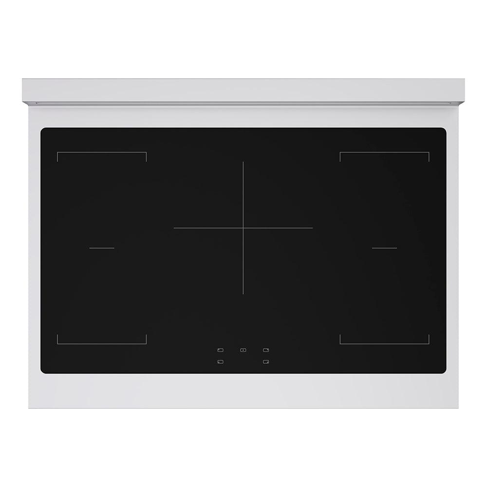 ZLINE 36 in. 5.2 cu. ft. Paramount Induction Range with 5 Element Cooktop and Electric Convection Oven in Stainless Steel with White Matte Door (SINR-WM-36)