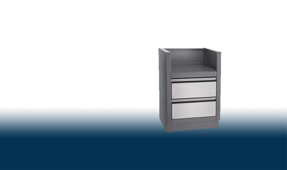 OASIS Under Grill Cabinet for Drop-In SIZZLE ZONE Infrared Side Burner BISZ300 or Built-In Flat To