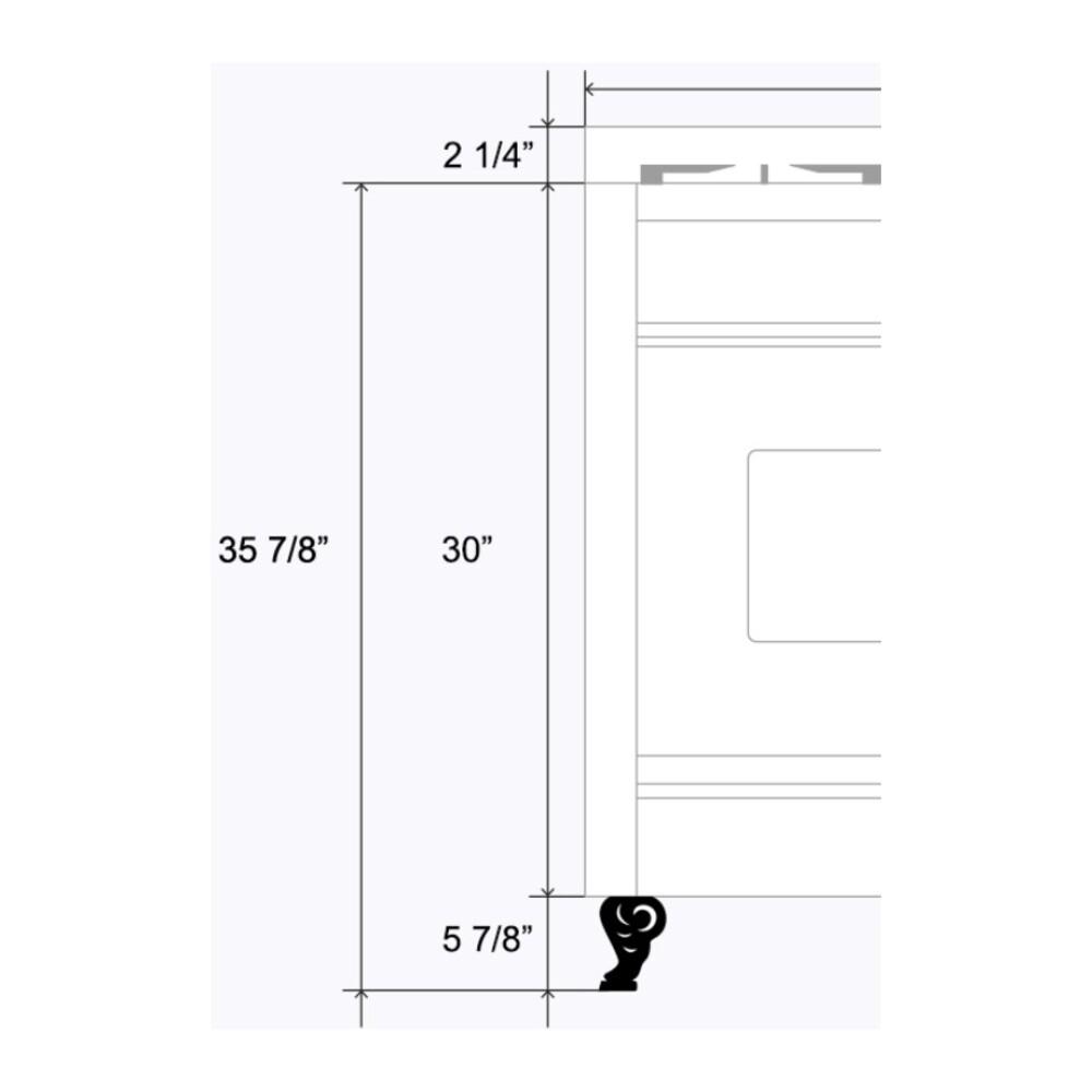 ILVE KG4221216 Scroll Claw Leg (Sold by Individual Leg) (Brass)