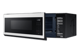 1.1 cu. ft. Bespoke Smart SLIM Over-the-Range Microwave with 400 CFM Hood Ventilation, Wi-Fi & Voice Control in White Glass