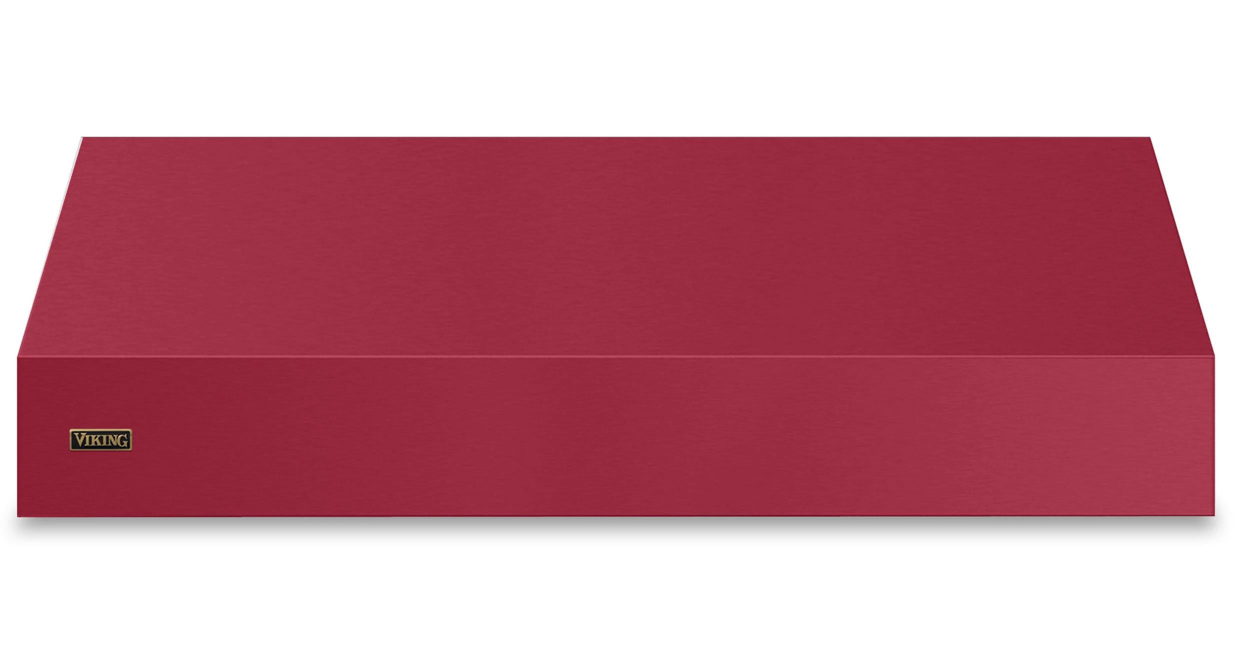 60"W. 18"H. Wall Hood (Finish: Valentine, Trim: Brushed Brass)