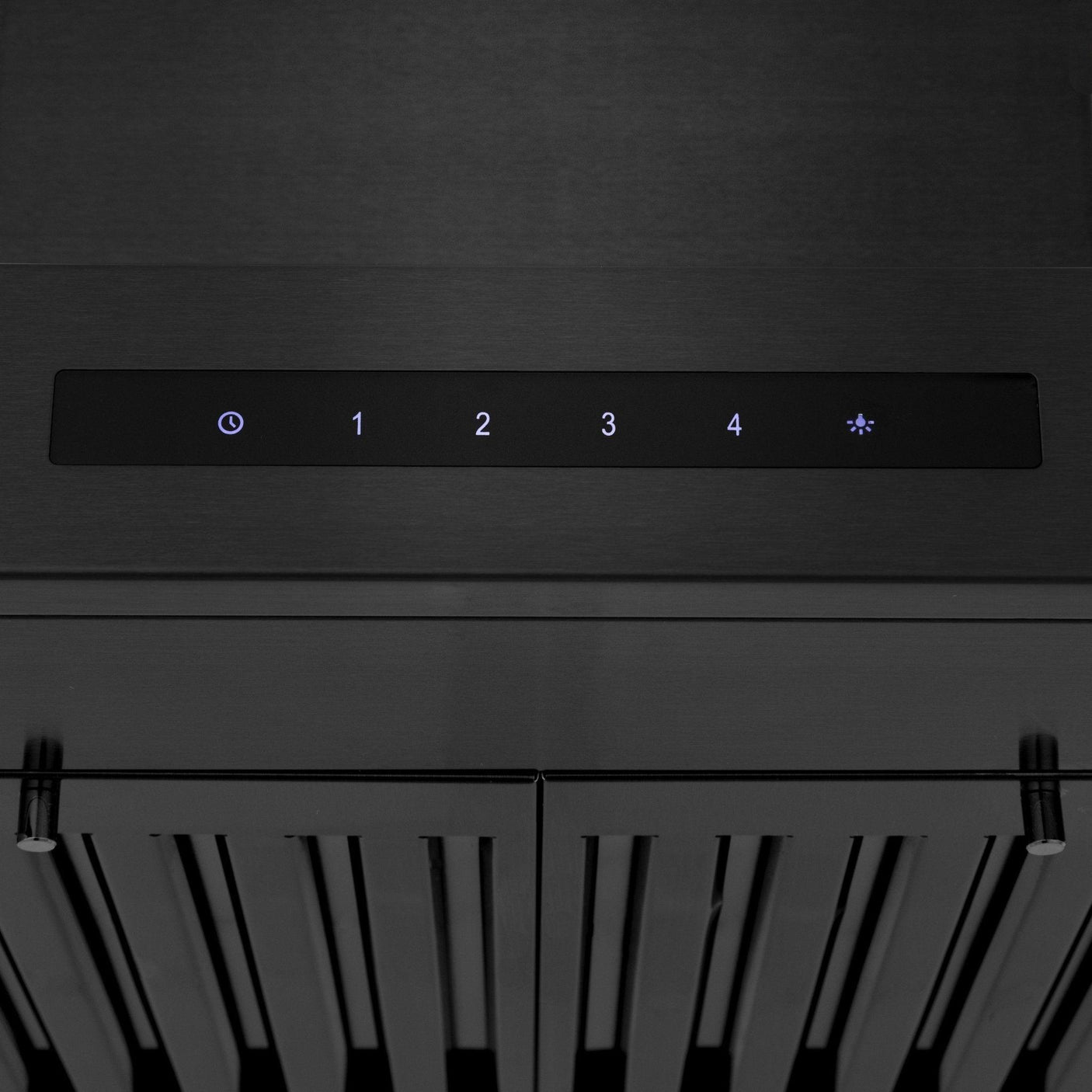 ZLINE Convertible Vent Wall Mount Range Hood in Black Stainless Steel with Crown Molding (BSKENCRN)