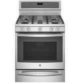 GE Profile™ Series 30" Free-Standing Gas Convection Range with Warming Drawer