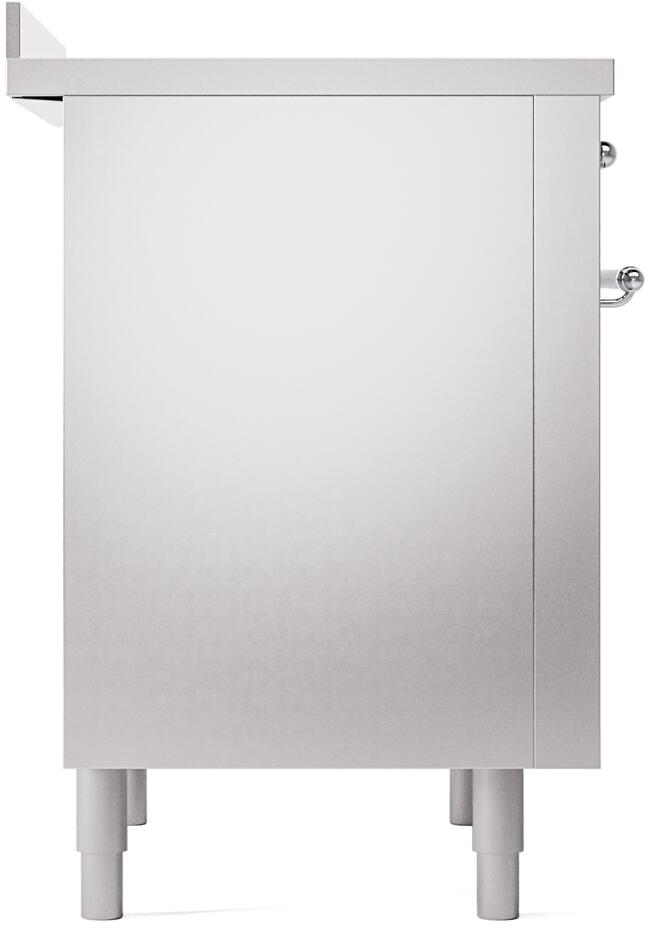 Nostalgie II 36 Inch Electric Freestanding Range in Stainless Steel with Chrome Trim