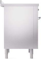 Nostalgie II 36 Inch Electric Freestanding Range in Stainless Steel with Chrome Trim