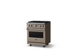 30"W. Sealed Burner Gas Range (Finish: Nantucket, Trim: Polished Chrome, Fuel: Natural Gas)