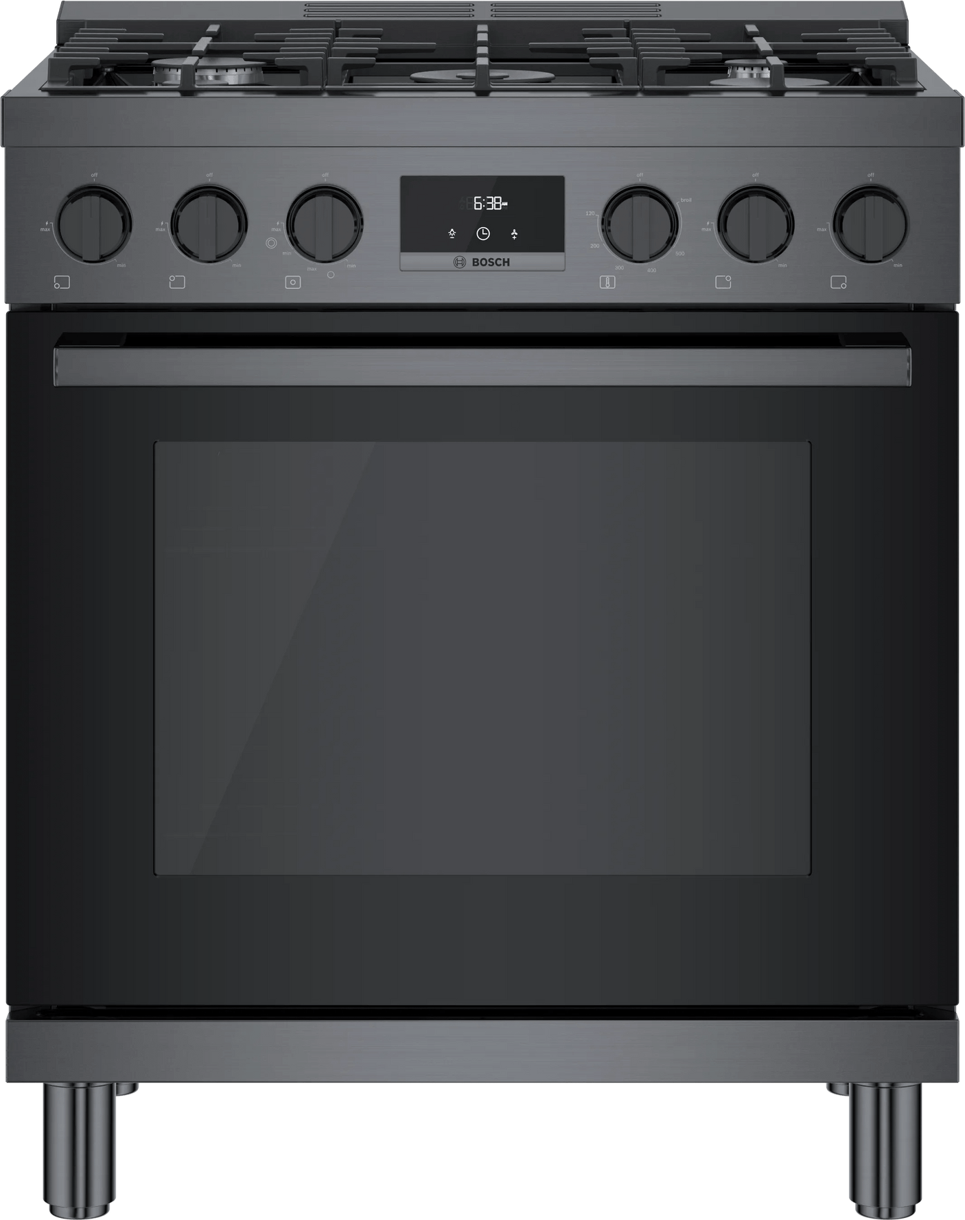 800 Series Gas Freestanding Range 30" Black Stainless Steel