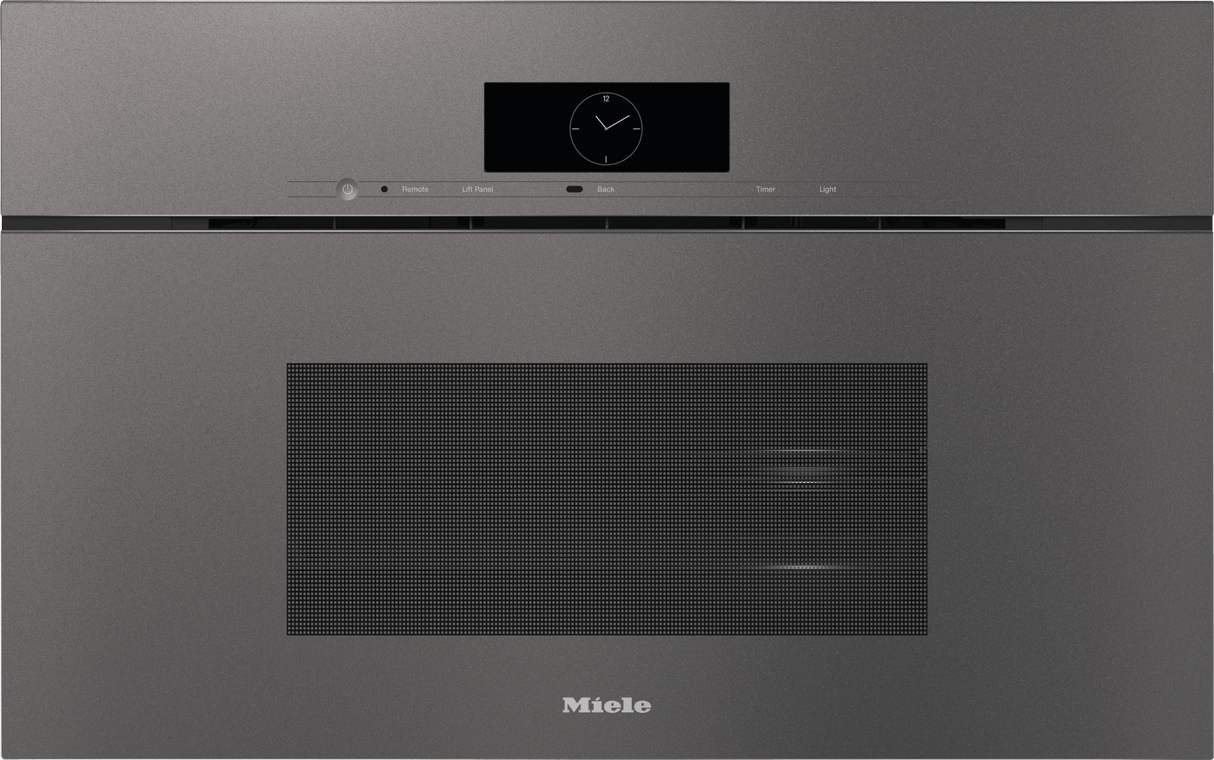 DGC 7870X Graphite grey - 30" Handleless compact Combi-Steam Oven XL for steam cooking, baking, roasting with roast probe + menu cooking.