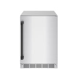 Gordon Ramsay Collection 24 Inch Outdoor Undercounter Beverage Cooler In Stainless Steel/black