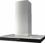 DA 6690 D Puristic Edition 6000 AM Island d(eback)cor hood with energy-efficient LED lighting and touch controls for simple operation.